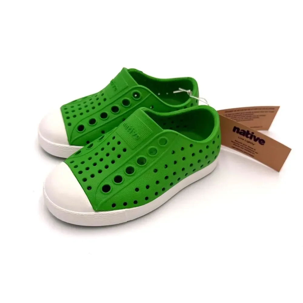 New! Native Jefferson Child Shoes - Grasshopper Green - c5 (toddler 5)